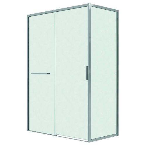 Душевой уголок Grossman Style 120.K33.05.1310.10.02 130х100 стекло шиншилла профиль хром без поддона