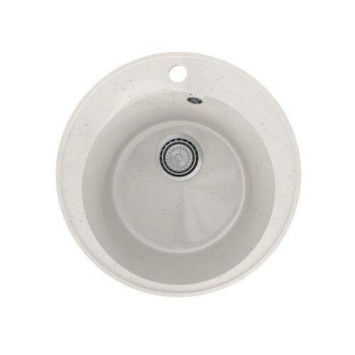 Кухонная мойка Practik PR-475 PR-M-475-001 48х48 цвет белый поверхность глянцевая