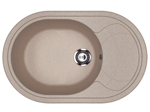 Кухонная мойка Ulgran Classic U-610-302 78х50 цвет песочный