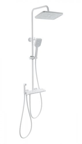 Душевая стойка Wonzon & Woghand Muse WW-B4132-A-MW настенная цвет белый