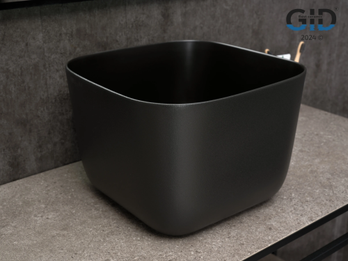 Раковина Gid Creativo 36 см N9301bg (53356) накладная цвет черный
