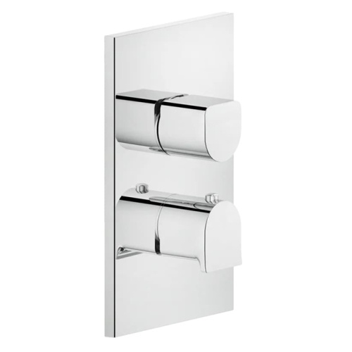 Смеситель для душа Gessi Rilievo 59134#031 встраиваемый в стену хром с термостатом (внешняя часть)