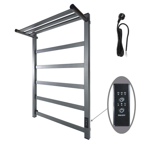 Полотенцесушитель Маргроид 8110p профильный 8110p-8050-1083-7024 53х81 электрический графитовый серый