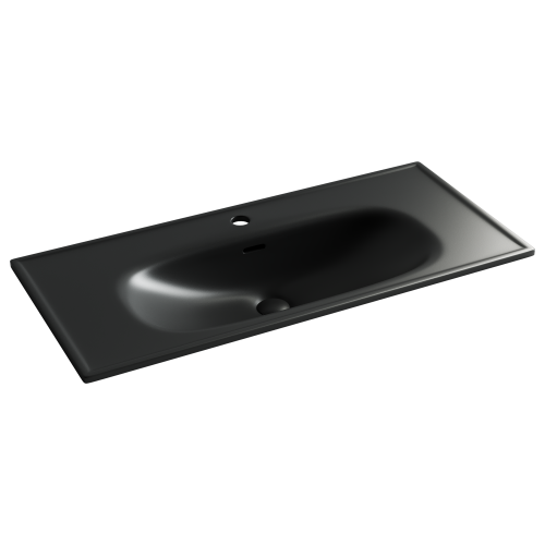 Раковина Ceramica Nova SABO 100 см CN13003MB накладная цвет черный матовый
