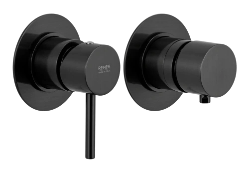 Смеситель для душа Remer X Style X96D3CFP встраиваемый в стену черный брашированный хром