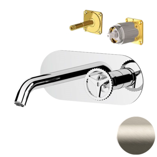 Смеситель для раковины Remer Chrono CH15LKBXV встраиваемый в стену нержавеющая сталь