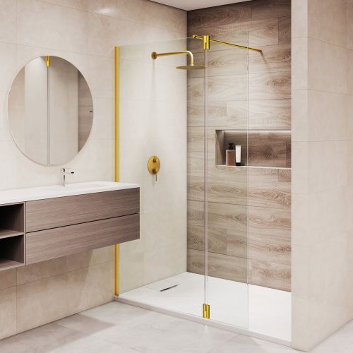 Душевая перегородка RGW Walk In 351005063-16 60х195 стекло прозрачное профиль золото