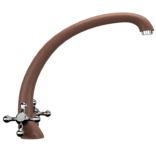 Смеситель для кухни Ulgran Classic U-013-307 на раковину терракот без термостата