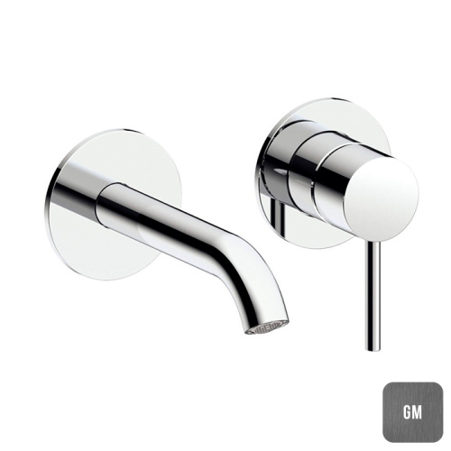 Смеситель Almar E210054.GM встраиваемый в стену оружейная сталь (внешняя часть)