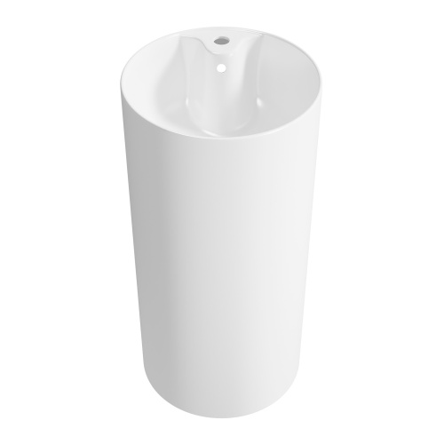 Раковина из сантехнического фарфора Wellsee Callipy Art 32890100S 42х42 напольная цвет белый глянцевый 1 отверстие под смеситель Раковина из сантехнического фарфора Wellsee Callipy Art 32890100S 42х42 напольная цвет белый глянцевый 1 отверстие под смеситель