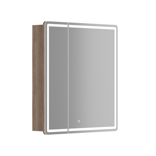Зеркало-шкаф Sancos Mirror MI70EG 69х15х74 настенный цвет дуб галифакс натуральный Зеркало-шкаф Sancos Mirror MI70EG 69х15х74 настенный цвет дуб галифакс натуральный