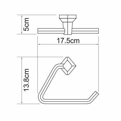 Бумагодержатель WasserKRAFT 1161 - фото 4 Бумагодержатель WasserKRAFT 1161 - фото 4