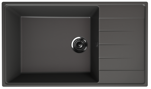 Кухонная мойка Ulgran Quartz Prima 860-09 86х50 цвет графит