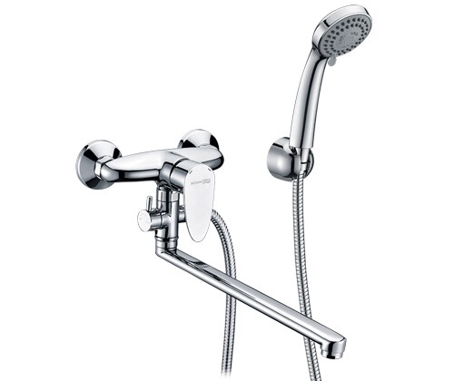 Смеситель для ванны и душа WasserKRAFT Leine 3500 3502L настенный хром