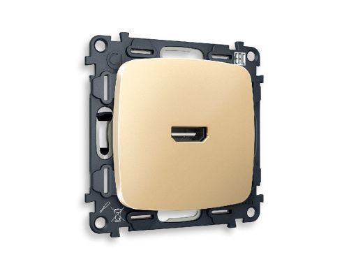 Комплект механизма розетки HDMI 2.0 40V/500mA 2.0GHz 5-18Gbit/s Ambrella Volt Omega (Омега) MO614010