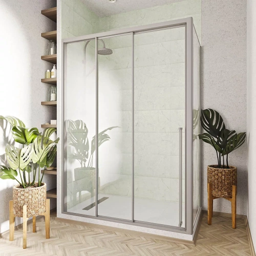 Душевой уголок Veconi Premium Prato PR3/L-SP-110100-01-CH-C4 110х100 стекло прозрачное профиль хром без поддона