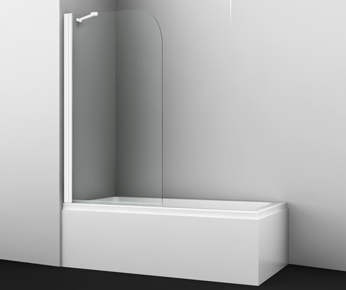 Душевая шторка WasserKRAFT Leine 35P 35P01-80WHITE Fixed 80x140 стекло прозрачное 6 мм