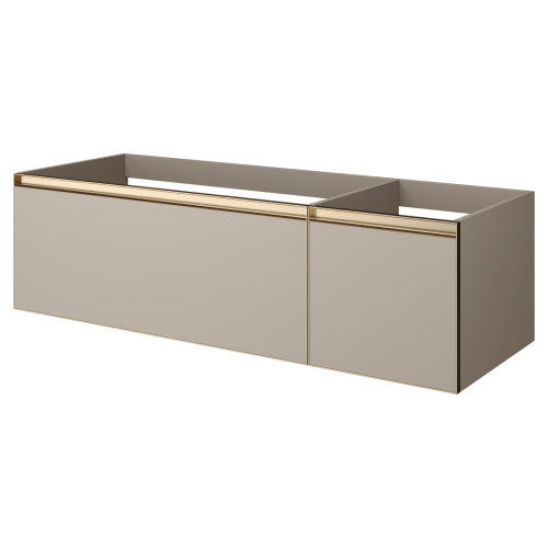 Тумба под раковину Armadi Art Quatro 790-M2-140-D-MG 140х50х40 подвесная цвет бежевый