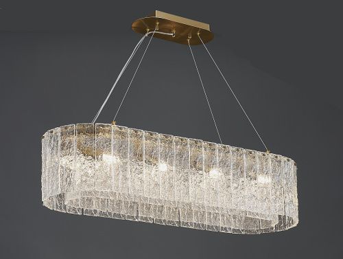 Люстра подвесная Newport 10820 10820/90 brass oval