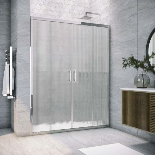 Душевая дверь Vegas-Glass Z2P TUR+NOVO Z2P TUR NOVO 220 08 Moru 220х200 стекло рифленое профиль хром