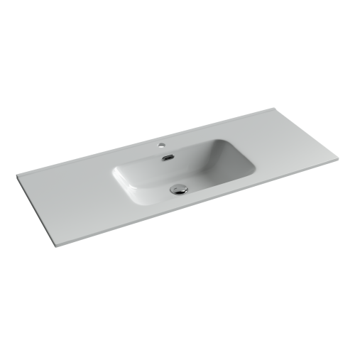 Раковина Ceramica Nova ELEMENT 121 см CN7006 накладная цвет белый