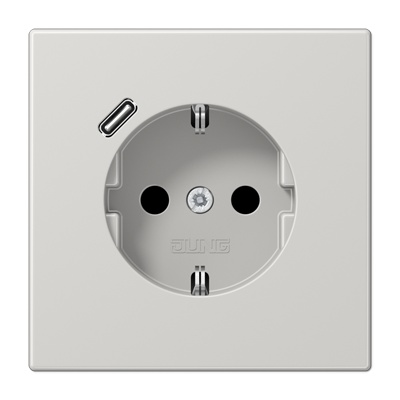 Розетка 2K+З USB Typ C Jung LS Design LS1520-18CLG