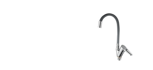 Смеситель для кухни D-Lin D150303-2 на мойку хром/серый