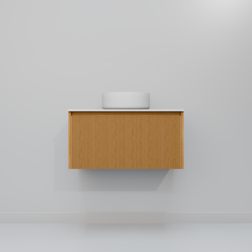 Тумба с раковиной ArtDecco Elizabeth (Элизабет) AEL08W11S300 80x45x40 подвесная цвет белый дуб