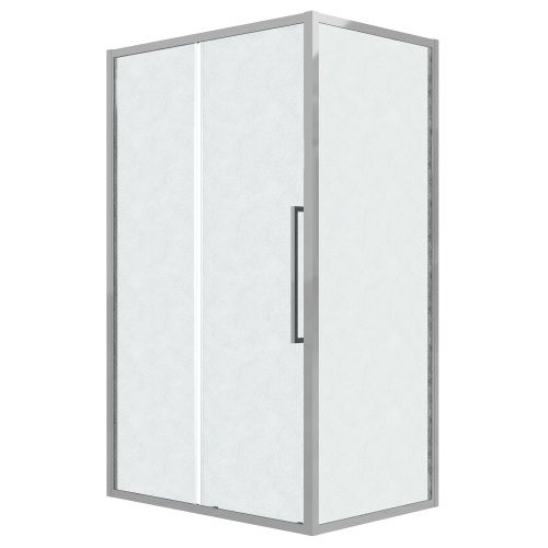 Душевой уголок Grossman Cosmo 120.K33.02.1310.10.02 130х100 стекло шиншилла профиль хром без поддона