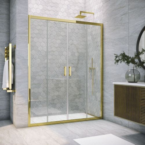 Душевая дверь Vegas-Glass Z2P TUR+NOVO Z2P TUR NOVO 220 09 crystalvision 220х200 стекло прозрачное профиль золото