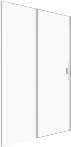 Душевая дверь Allen Brau Priority 3.31032.BA 120х200 стекло прозрачное профиль серебро брашированное