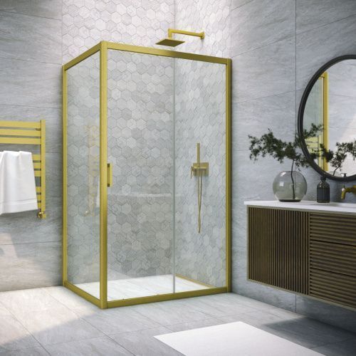 Душевой уголок Vegas-Glass ZP+ZPV TUR+NOVO ZP+ZPV NOVO h2000 100*70 03 crystalvision 100х70 стекло прозрачное профиль золото без поддона