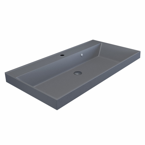 Раковина Uperwood Classic Quartz 90 см 291030010 полувстраиваемая цвет серый