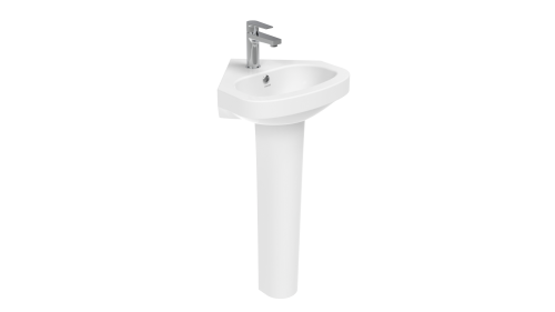 Раковина Creavit Corner 46 см VT145-00CB00E-0000 подвесная цвет белый