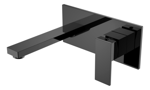Смеситель Boheme Qubic 475-SGM встраиваемый графит глянцевый