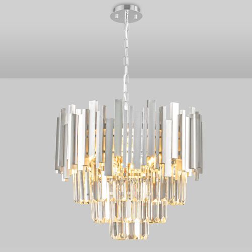 Люстра подвесная Natali Kovaltseva VERTIGO (ВЕРТИГО) VERTIGO 81440/6C SILVER