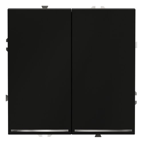 Проходной переключатель двухклавишный с подсветкой VOLTUM S70 VLS020408