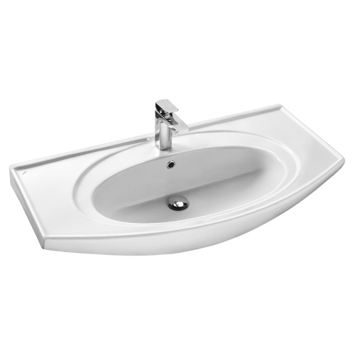 Раковина Santek Энигма 99 см WH207777 накладная цвет белый