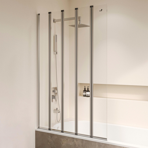 Душевая шторка на ванну RGW Screens 03112112-11 120х150 стекло прозрачное профиль хром глянцевый ориентация универсальная