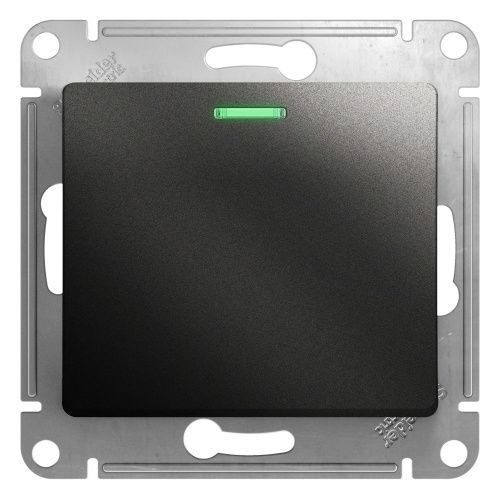Выключатель 1-клавишный с подсветкой сх.1а 10AX Systeme Electric Glossa (Глосса) GSL000713