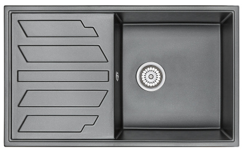 Кухонная мойка Granula 8601 ШВАРЦ 86х50 цвет черный