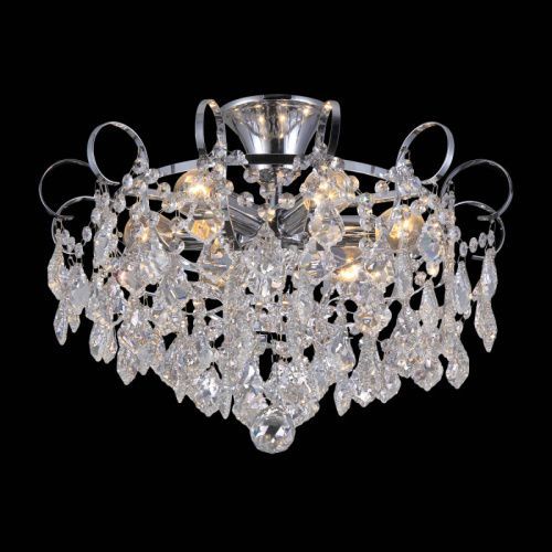 Люстра на штанге Natali Kovaltseva HAPPY DIAMONDS (ХАППЫ ДИАМОНДС) HAPPY DIAMONDS 11545/6C CHROME