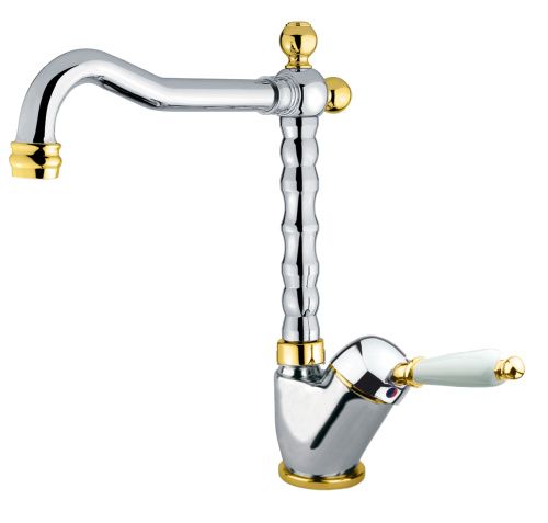 Смеситель Fiore 83CO2245 на раковину хром/золото