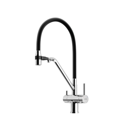 Смеситель для кухни Sancos Dora SC4003CH на мойку хром/черный