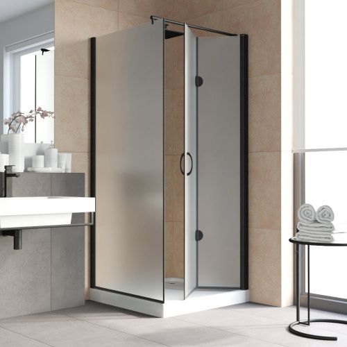 Душевой уголок Vegas-Glass GPS-Fis LUX GPS-Fis LUX 80*80 02М 10 R 80х80 стекло матовое профиль черный без поддона