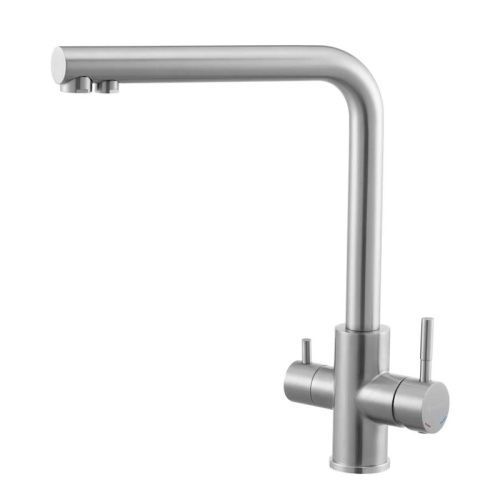 Смеситель для кухни Knotlor STREAMLINE SS-08 на мойку сатин