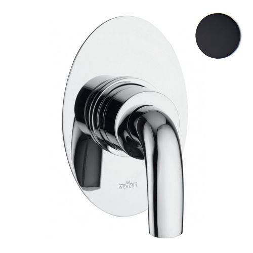 Смеситель для ванны и душа Webert Aria AC0680560 настенный черный