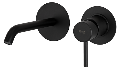 Смеситель для раковины Remer X Style X15LCNO встраиваемый в стену черный