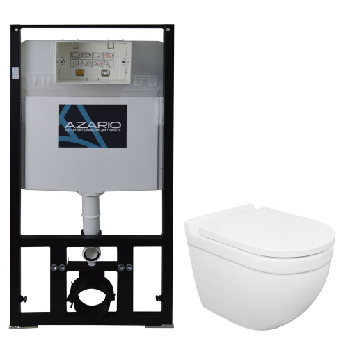 Комплект унитаз с инсталляцией  Azario  AZ-8010-1000+AZ-0017 E-R