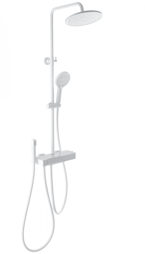 Душевая стойка Wonzon & Woghand Muse WW-B3580-MW настенная цвет белый